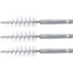  BGS technic Nylonkefe készlet | 16 mm | 1/4" | 3 darabos | a BGS 3078 kefekészlethez (BGS 3078-16-N)