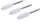 BGS technic Nylonkefe készlet | 16 mm | 1/4" | 3 darabos | a BGS 3078 kefekészlethez (BGS 3078-16-N)