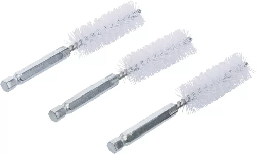 BGS technic Nylonkefe készlet | 16 mm | 1/4" | 3 darabos | a BGS 3078 kefekészlethez (BGS 3078-16-N)