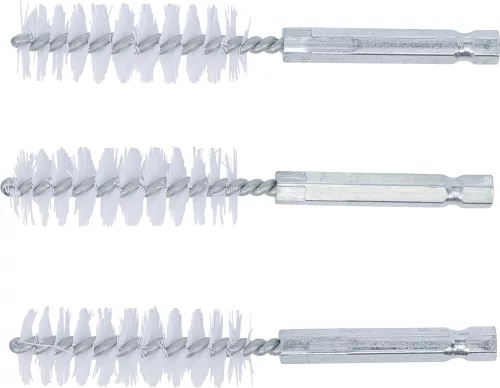 BGS technic Nylonkefe készlet | 16 mm | 1/4" | 3 darabos | a BGS 3078 kefekészlethez (BGS 3078-16-N)