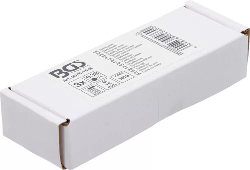 BGS technic Acélkefe készlet | 16 mm | 1/4" | 3 darabos | a BGS 3078 kefekészlethez (BGS 3078-16-S)