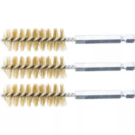   BGS technic Sárgarézkefe készlet | 17 mm | 1/4" | 3 darabos | a BGS 3078 kefekészlethez (BGS 3078-17-M)