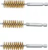 BGS technic Sárgarézkefe készlet | 17 mm | 1/4" | 3 darabos | a BGS 3078 kefekészlethez (BGS 3078-17-M)