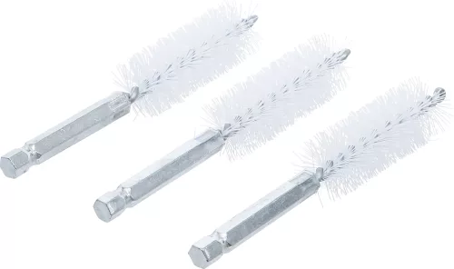 BGS technic Nylonkefe készlet | 18 mm | 1/4" | 3 darabos | a BGS 3078 kefekészlethez (BGS 3078-18-N)