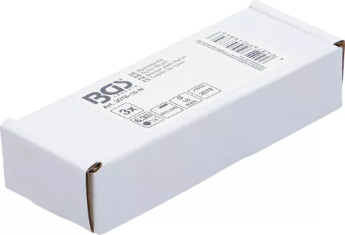 BGS technic Nylonkefe készlet | 18 mm | 1/4" | 3 darabos | a BGS 3078 kefekészlethez (BGS 3078-18-N)