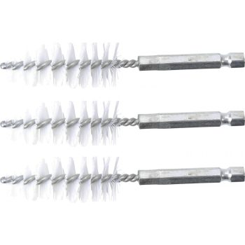   BGS technic Nylonkefe készlet | 19 mm | 1/4" | 3 darabos | a BGS 3078 kefekészlethez (BGS 3078-19-N)