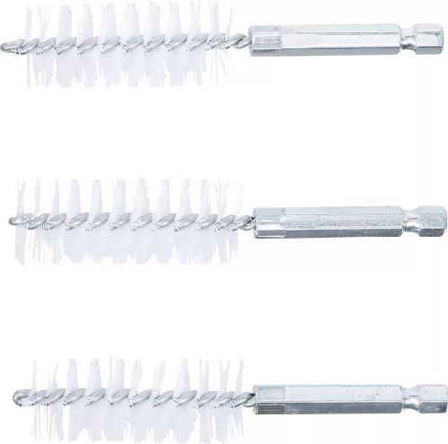 BGS technic Nylonkefe készlet | 19 mm | 1/4" | 3 darabos | a BGS 3078 kefekészlethez (BGS 3078-19-N)