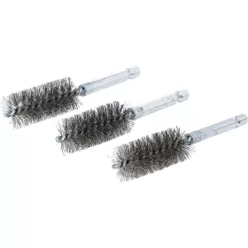   BGS technic Acélkefe készlet | 19 mm | 1/4" | 3 darabos | a BGS 3078 kefekészlethez (BGS 3078-19-S)
