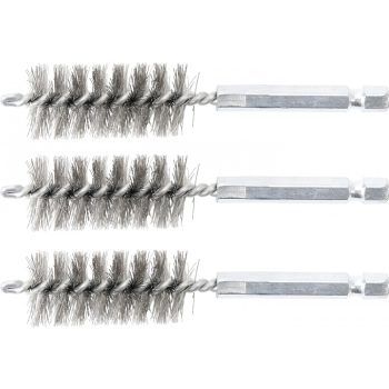   BGS technic Acélkefe készlet | 19 mm | 1/4" | 3 darabos | a BGS 3078 kefekészlethez (BGS 3078-19-S)