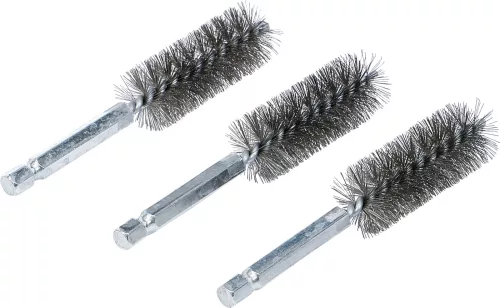 BGS technic Acélkefe készlet | 19 mm | 1/4" | 3 darabos | a BGS 3078 kefekészlethez (BGS 3078-19-S)