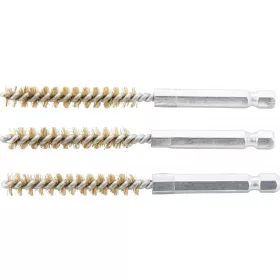   BGS technic Sárgarézkefe készlet | 8 mm | 1/4" | 3 darabos | a BGS 3078 kefekészlethez (BGS 3078-8-M)