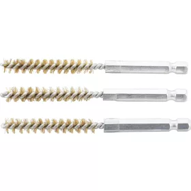   BGS technic Sárgarézkefe készlet | 8 mm | 1/4" | 3 darabos | a BGS 3078 kefekészlethez (BGS 3078-8-M)
