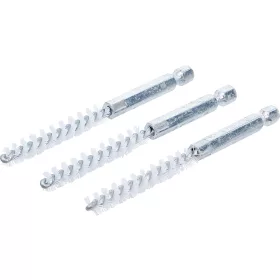   BGS technic Nylonkefe készlet | 8 mm | 1/4" | 3 darabos | a BGS 3078 kefekészlethez (BGS 3078-8-N)