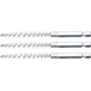   BGS technic Nylonkefe készlet | 8 mm | 1/4" | 3 darabos | a BGS 3078 kefekészlethez (BGS 3078-8-N)