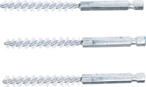 BGS technic Nylonkefe készlet | 8 mm | 1/4" | 3 darabos | a BGS 3078 kefekészlethez (BGS 3078-8-N)