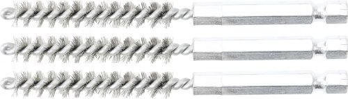 BGS technic Acélkefe készlet | 8 mm | 1/4" | 3 darabos | a BGS 3078 kefekészlethez (BGS 3078-8-S)