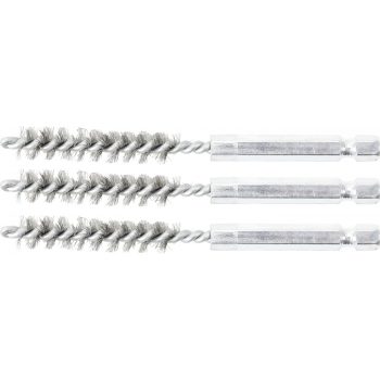   BGS technic Acélkefe készlet | 9 mm | 1/4" | 3 darabos | a BGS 3078 kefekészlethez (BGS 3078-9-S)