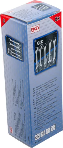 BGS technic 5 részes nyitott racsnis csillag-villáskulcs készlet (BGS 30836)