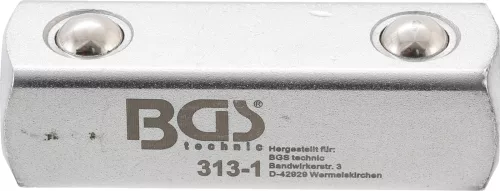 BGS technic 1/2" négyszög adapter | a BGS 312 átmenőfejes, racsnis hajtószárhoz (BGS 313-1)