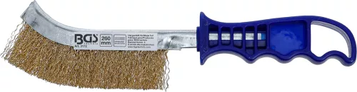 BGS technic Acél kefe, sárgaréz bevonat, 260mm hosszú (BGS 3172)