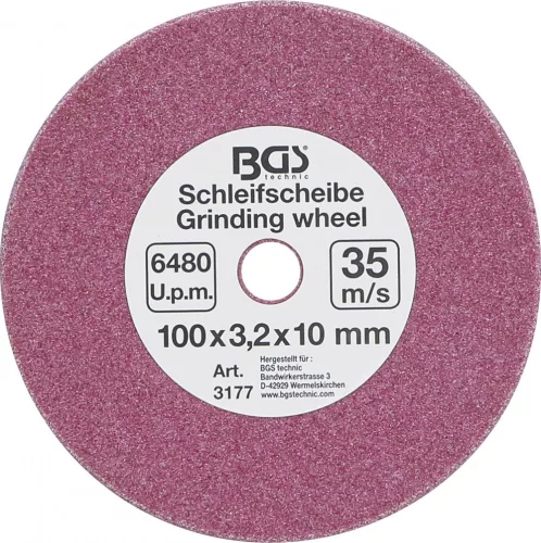 BGS technic Csiszoló tárcsa 100x3,2x10mm, 3180-hoz (1/4", 0,325 és 3/8" láncokhoz) (BGS 3177)