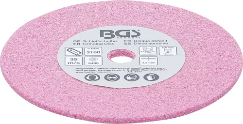 BGS technic Csiszoló tárcsa 100x3,2x10mm, 3180-hoz (1/4", 0,325 és 3/8" láncokhoz) (BGS 3177)
