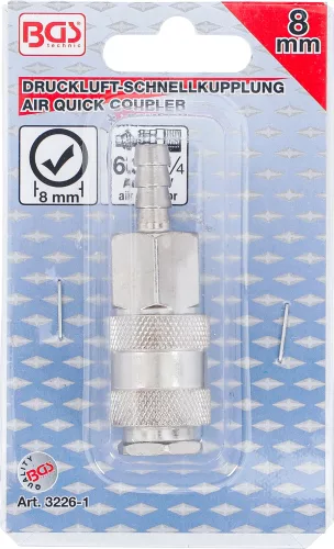 BGS technic Levegős gyorscsatlakozó, 8mm (BGS 3226-1)