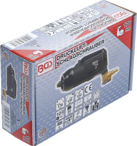 BGS technic 3/8" pillangó típusú légkulcs, 155NM (BGS 3238)