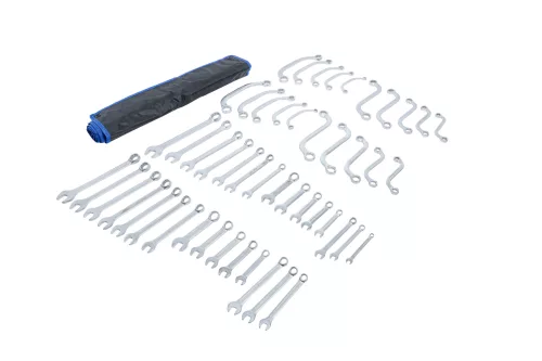 BGS technic 50 részes csillagkulcs és villáskulcs készlet, COLL és metrikus méretek (BGS 32500)