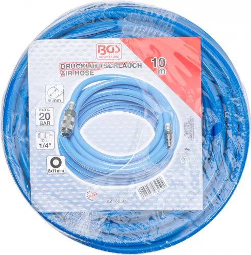 BGS technic Levegőtömlő, 10m, belső átmérő 6mm (BGS 3250)
