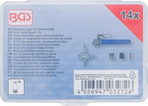 BGS technic 14 részes kerékszelep javító készlet (BGS 3272)