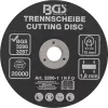BGS technic Vágókorong pneumatikus darabolóhoz, 75 × 1,8 × 9,7 mm, 20 000 ford./perc (BGS 3286-1)
