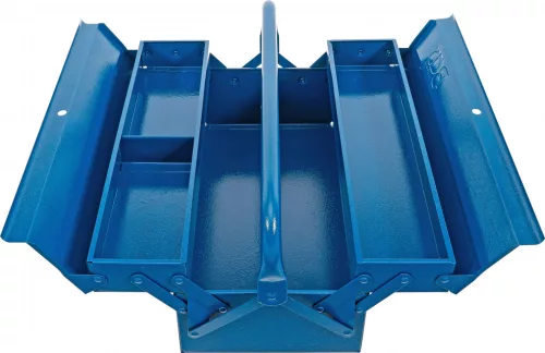 BGS technic Fém szerszámosdoboz | üres | 420 x 200 x 150 mm | 3 rekeszes (33001)