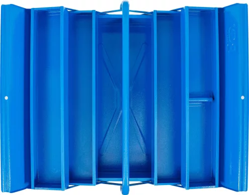 BGS technic Fém szerszámosdoboz | üres | 530 x 200 x 200 mm | 5 rekeszes (33002)