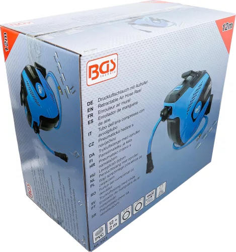 BGS technic Levegőcső dobon | automatikus | 12 m + 2 m (BGS 3323)