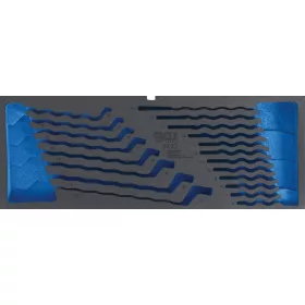  BGS technic Szerszámtálca a BGS 3312 szerszámosládához, üresen: 20 részes csillag-csillag és csillag-villás kulcs készlethez (nem tartozék) (BGS 3342-1)