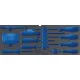 BGS technic Szerszámtálca a BGS 3312 szerszámosládához, üresen: 41 részes csavarhúzó, bit és mágneses felszedő készlethez (nem tartozék) (BGS 3343-1)