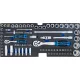 BGS technic Hab anyagú betét a BGS technic 3312-hez: Dugókulcskészlet | 6,3 mm (1/4") / 12,5 mm (1/2") | coll méretek | 78 darabos (BGS 3345)