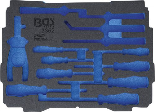 BGS technic Hab anyagú betét BOXSYS1 & 2 típushoz | üres | 3352 cikkszámhoz (BGS 3352-1)