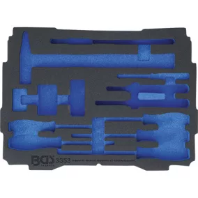   BGS technic Hab anyagú betét BOXSYS1 & 2 típushoz | üres | 3353 cikkszámhoz (BGS 3353-1)