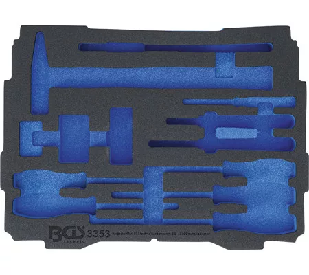 BGS technic Hab anyagú betét BOXSYS1 & 2 típushoz | üres | 3353 cikkszámhoz (BGS 3353-1)