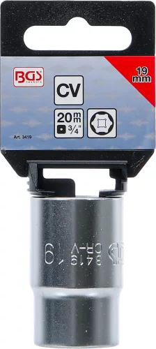 BGS technic 3/4" "Pro Torque" dugókulcs, 19 mm (BGS 3419)