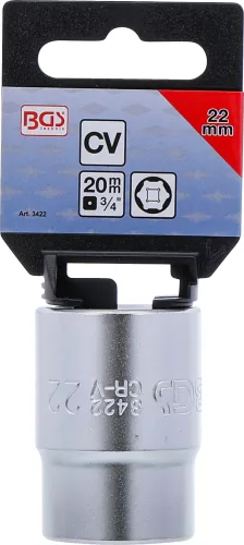 BGS technic 3/4" "Pro Torque" dugókulcs, 22 mm (BGS 3422)