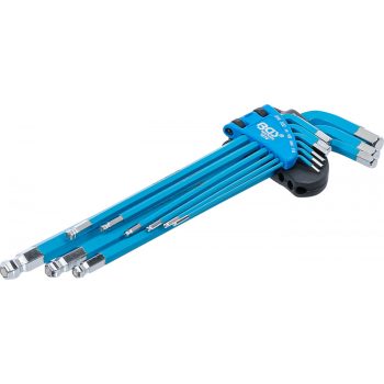   BGS technic 9 részes Imbuszkulcs készlet, col méretek, extra hosszú (BGS 35101)