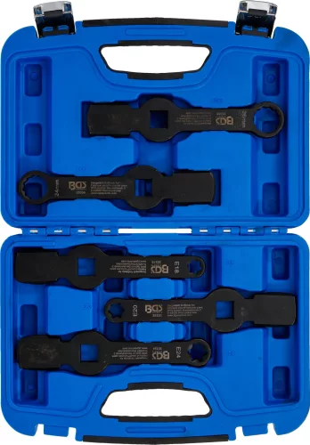 BGS technic Ütő csillagkulcs készlet haszongépjármű féknyergekhez, 24–26 mm és E18–E24, 5 részes (BGS 35310)