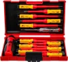 BGS technic VDE szigetelt csavarhúzó készlet cserélhető pengékkel, SL / PH / PZ / Torx, 13 részes (BGS 35814)