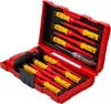 BGS technic VDE szigetelt csavarhúzó készlet cserélhető pengékkel, SL / PH / PZ / Torx, 13 részes (BGS 35814)