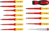 BGS technic VDE szigetelt csavarhúzó készlet cserélhető pengékkel, SL / PH / PZ / Torx, 13 részes (BGS 35814)