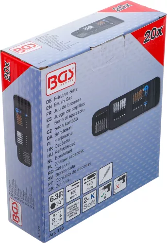 BGS technic 20 részes tisztító kefe készlet (BGS 379)