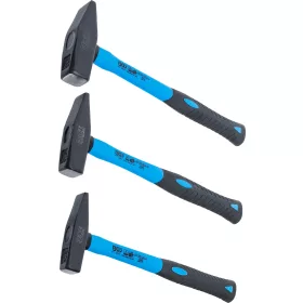   BGS technic Lakatoskalapács-készlet | üvegszálas nyéllel | DIN 1041 | 300 / 500 / 800 gramm | 3 darabos (BGS 3845)